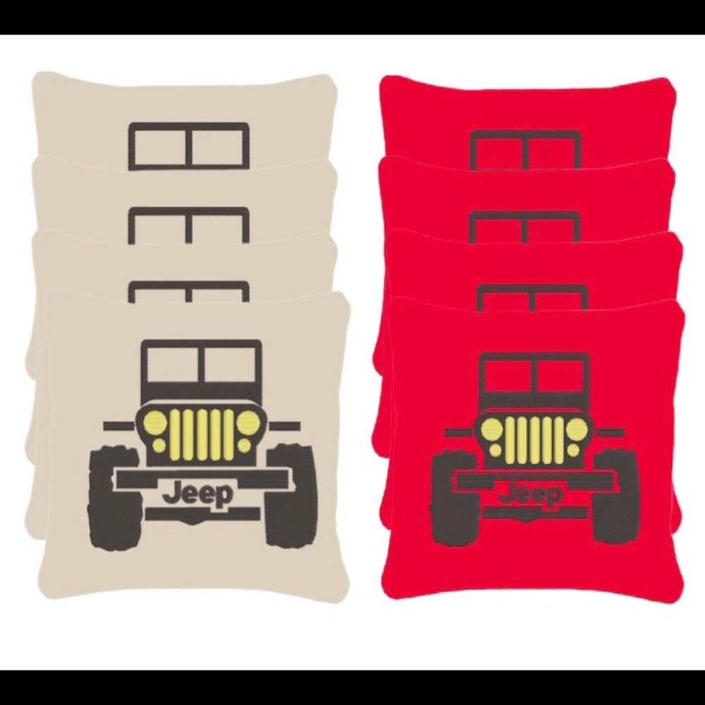 Set of 8 Cornhole bags custom/ you pick colors